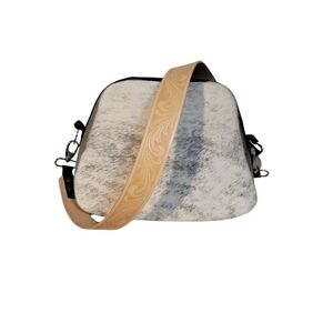 Handcrafted Genuine Leather And Cowhide Womens Shoulder Bag Purse